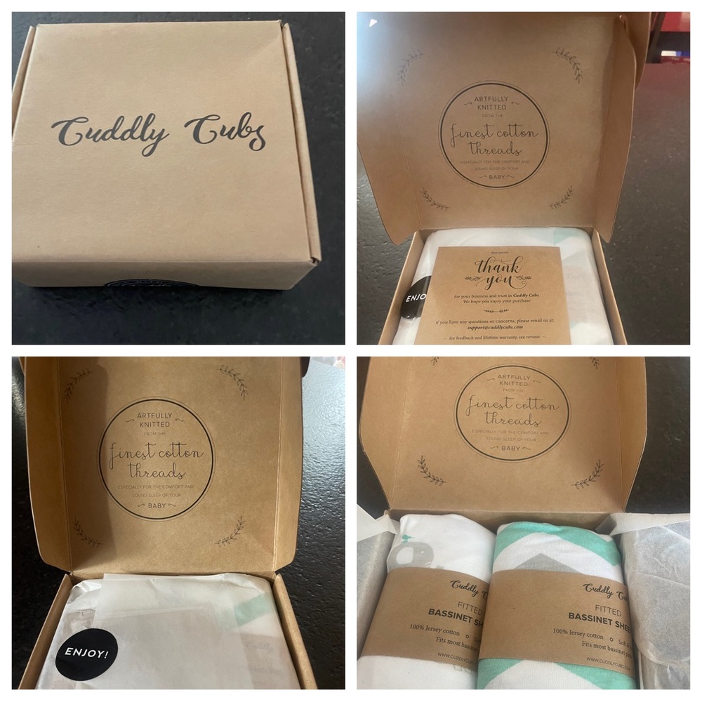 Cuddly Cubs Bassinet Sheets & Changing Cover
